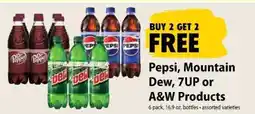 Festival Foods Pepsi, Mountain Dew, 7UP or A&W Products offer