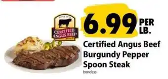 Certified Angus Beef Burgundy Pepper Spoon Steak