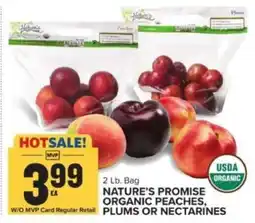 Food Lion Nature's Promise Organic Peaches, Plums or Nectarines offer