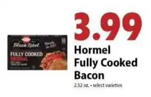 Festival Foods Hormel fully cooked bacon offer
