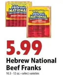 Festival Foods Hebrew National Beef Franks offer