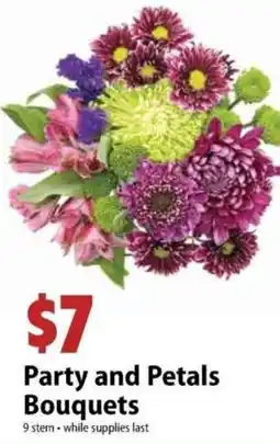 Festival Foods Party and Petals Bouquets offer
