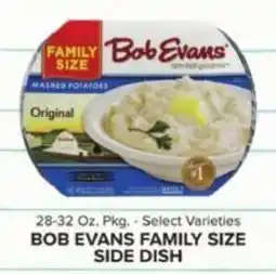 Food Lion Bob Evans family size side dish offer