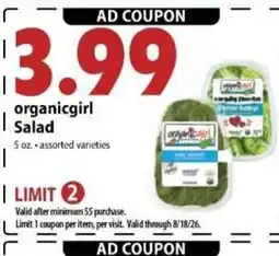 Festival Foods organicgirl Salad offer