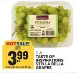 Food Lion Taste of Inspirations Stella Bella Grapes offer