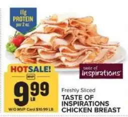 Food Lion Taste of Inspirations Freshly Sliced Chicken Breast offer