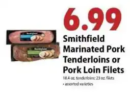 Festival Foods Smithfield marinated pork tenderloins or pork loin filets offer