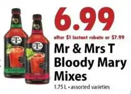 Festival Foods Mr & Mrs T Bloody Mary Mixes offer