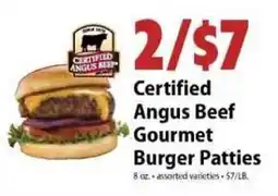Festival Foods Certified Angus Beef Gourmet Burger Patties offer
