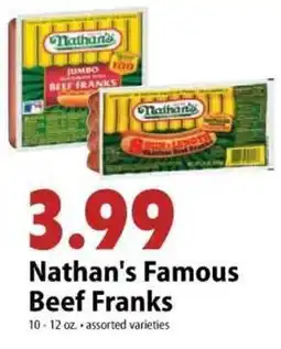 Festival Foods Nathan's Famous Beef Franks offer