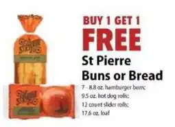 Festival Foods St Pierre Buns or Bread offer