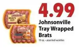 Festival Foods Johnsonville tray wrapped brats offer