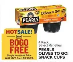 Food Lion Pearls olives to go! snack cups offer