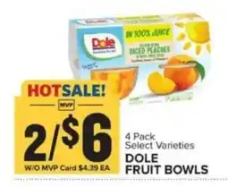 Food Lion Dole fruit bowls offer