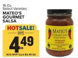 Food Lion Mateo's Gourmet Salsa offer