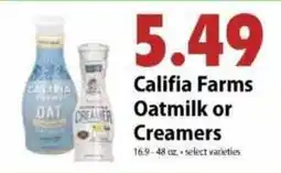 Festival Foods Califia Farms Oatmilk or Creamers offer