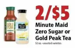 Festival Foods Minute Maid Zero Sugar or Gold Peak Tea offer