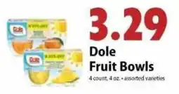Festival Foods Dole Fruit Bowls offer