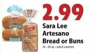 Festival Foods Sara Lee Artesano Bread or Buns offer
