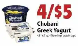 Festival Foods Chobani Greek Yogurt offer