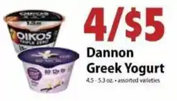Festival Foods Dannon Greek Yogurt offer