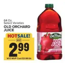 Food Lion Old Orchard Juice offer