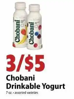 Festival Foods Chobani Drinkable Yogurt offer