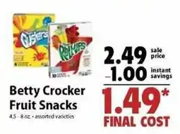 Festival Foods Betty Crocker Fruit Snacks offer
