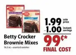 Festival Foods Betty Crocker Brownie Mixes offer