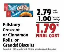 Festival Foods Pillsbury Crescent or Cinnamon Rolls, or Grand's Biscuits offer