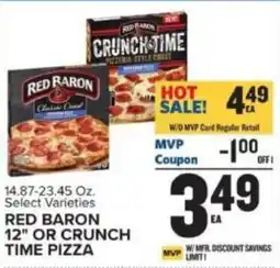 Food Lion Red Baron 12" or Crunch Time Pizza offer