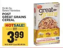 Food Lion Post great grains cereal offer