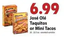Festival Foods Jose Ole Taquitos or Mini Tacos offer