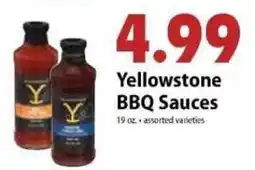Festival Foods Yellowstone bbq sauces offer
