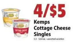 Festival Foods Kemps Cottage Cheese Singles offer