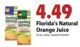 Festival Foods Florida's Natural Orange Juice offer