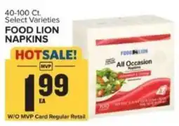 Food Lion Food Lion napkins offer