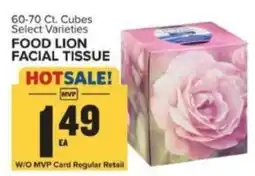 Food Lion Food Lion facial tissue offer