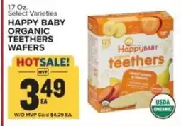 Food Lion Happy Baby Organic Teething Wafers offer