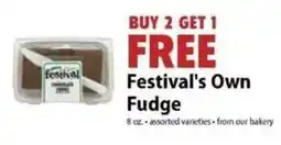 Festival Foods Festival's Own Fudge offer