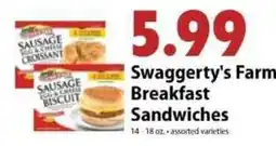 Festival Foods Swaggerty's Farm Breakfast Sandwiches offer