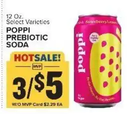 Food Lion Poppi prebiotic soda offer