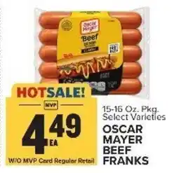 Food Lion Oscar Mayer Beef Franks offer