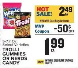 Food Lion Trolli Gummies or Nerds Candy offer