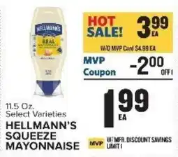 Food Lion Hellmann's squeeze mayonnaise offer