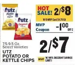 Food Lion Utz potato or kettle chips offer