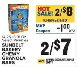 Food Lion Sunbelt Bakery Chewy Granola Bars offer