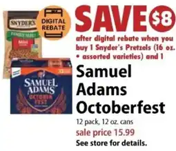Festival Foods Samuel Adams Octoberfest offer