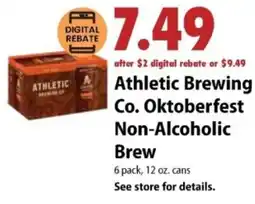Festival Foods Athletic Brewing Co. Oktoberfest Non-Alcoholic Brew offer