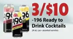 Festival Foods 196 ready to drink cocktails offer